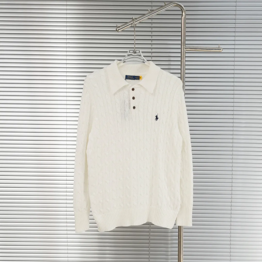 P300 top version (different currencies) You can scan the code to enter the official website Style: Ralph Lauren POLO Ralph Lauren small label embroidery knitted old money style lapel long-sleeved POLO Color: Picture color Size: S-XL Fabric: Pure cotton Accessories: Full set of customized accessories No gender distinction, same style for men and women